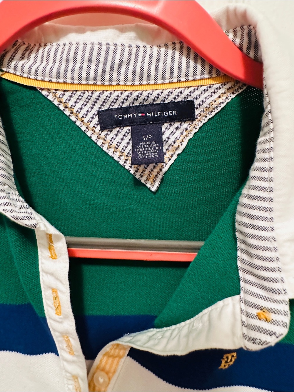 Tommy Hilfiger Green, Navy & White Striped Dress - Picture 2 of 4